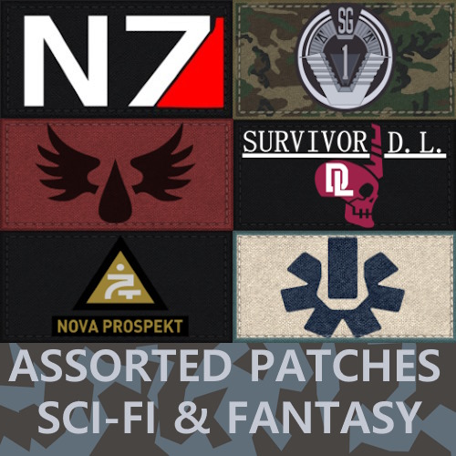 Assorted Patches Lite Edition - Sci-fi & Fantasy (329 Pack)