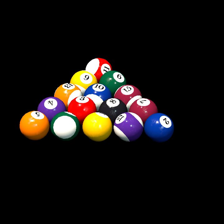 Pool Balls, Triangular Formation