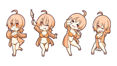 Orange Recolour - Saki Swimsuit