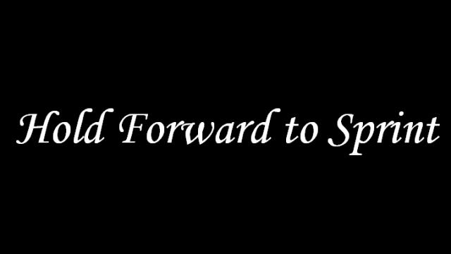 Hold Forward to Sprint