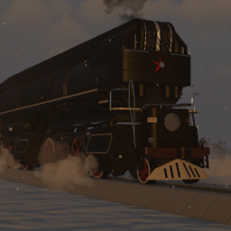 Russian P38 Class 2-8-8-4 Steam Locomotive