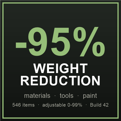 Weight Reduction - Building Materials & Tools