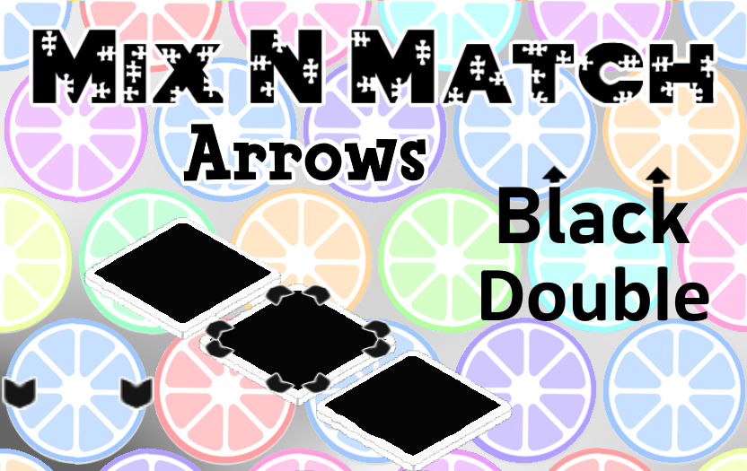 MixN'Match Arrows Black Double