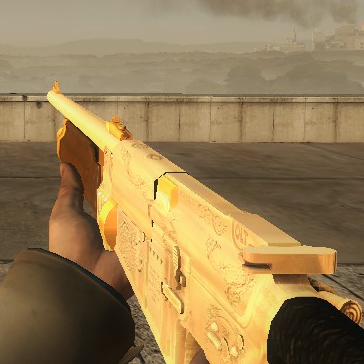 Gold Frankengun from Resident Evil on L4D1 Animations
