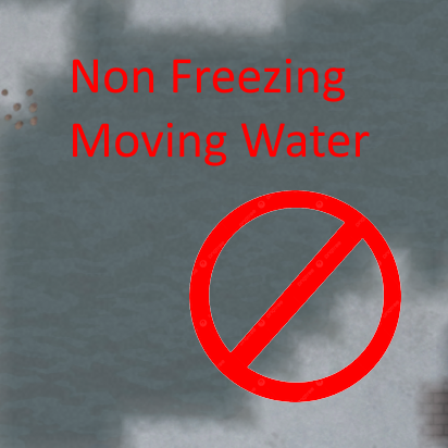 Non Freezing Moving Water mod preview for RimWorld