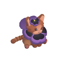 Pansy Flower Cat Plushie