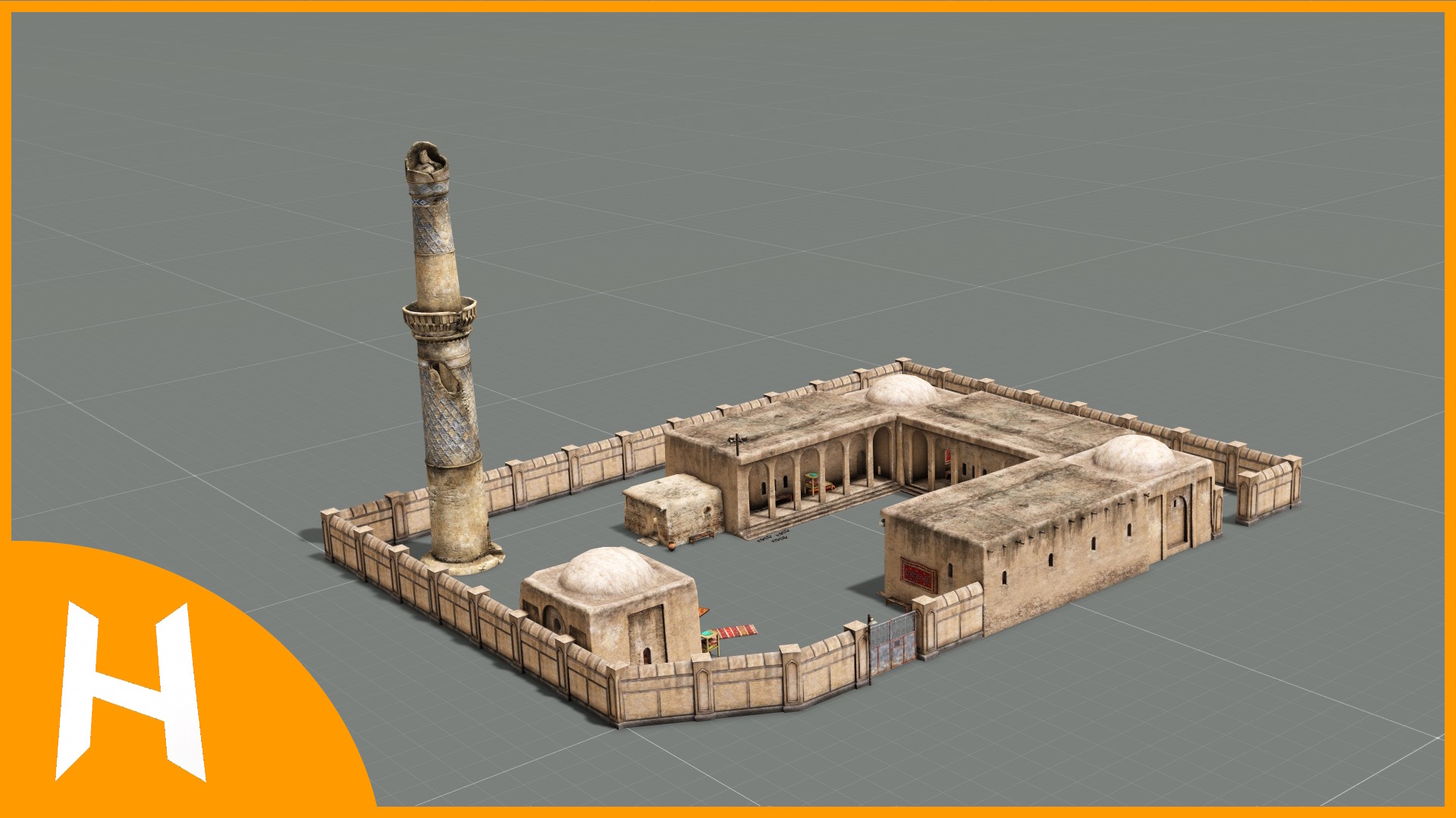 Small Mosque / Musalla – Middle Eastern Prayer Site