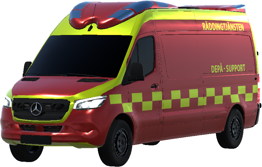MB van swedish fire / räddningstjänsten preview