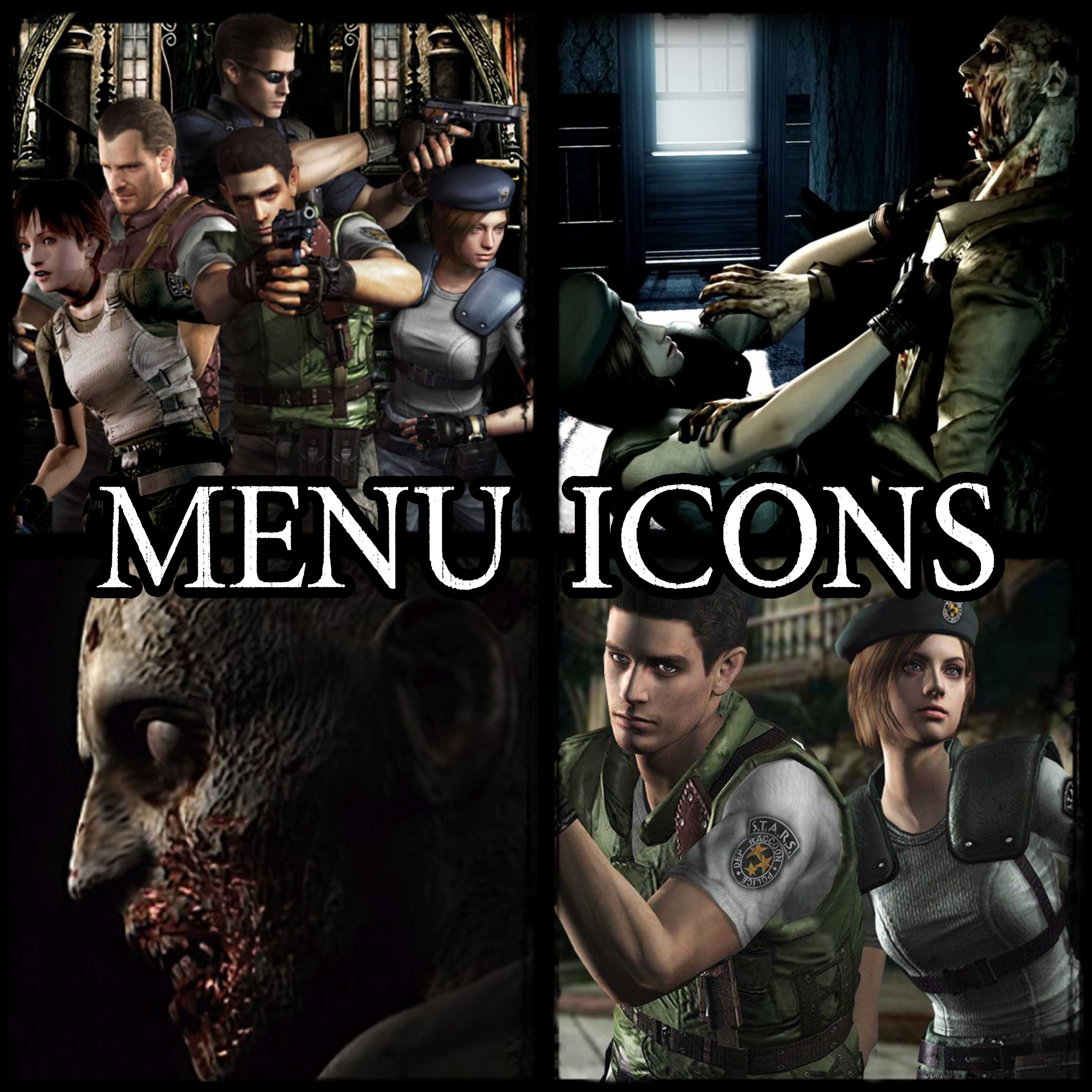 Resident Evil (2002) Menu Icons