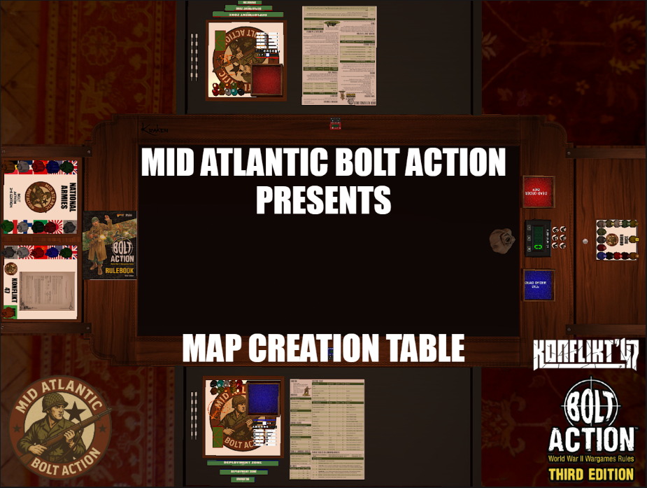 Mid Atlantic Bolt Action Map Creation Table