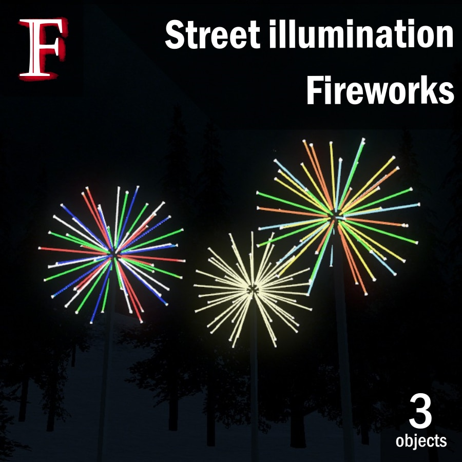 Street illumination "Fireworks"
