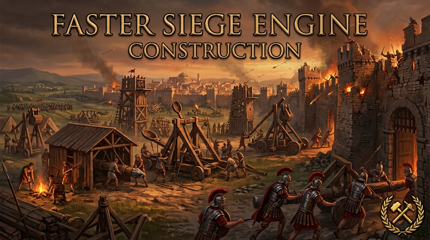Faster siege engine construction