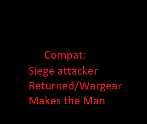 Compat: Wargear makes the man, siege attacker returned SFO