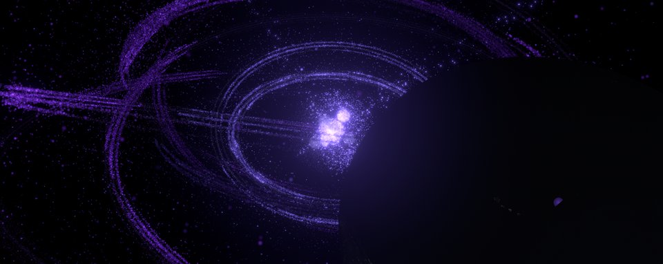 Dark Purple Atom Galaxy
