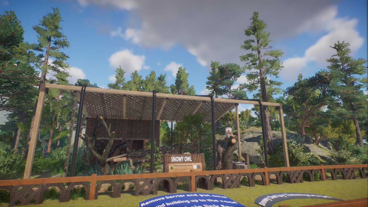 Snowy Owl Aviary Habitat