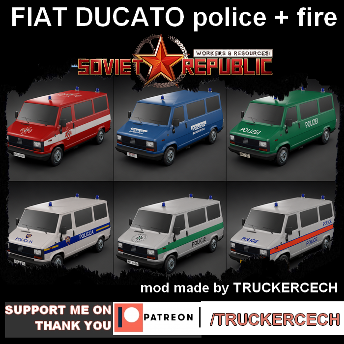 Fiat Duacto police + fire