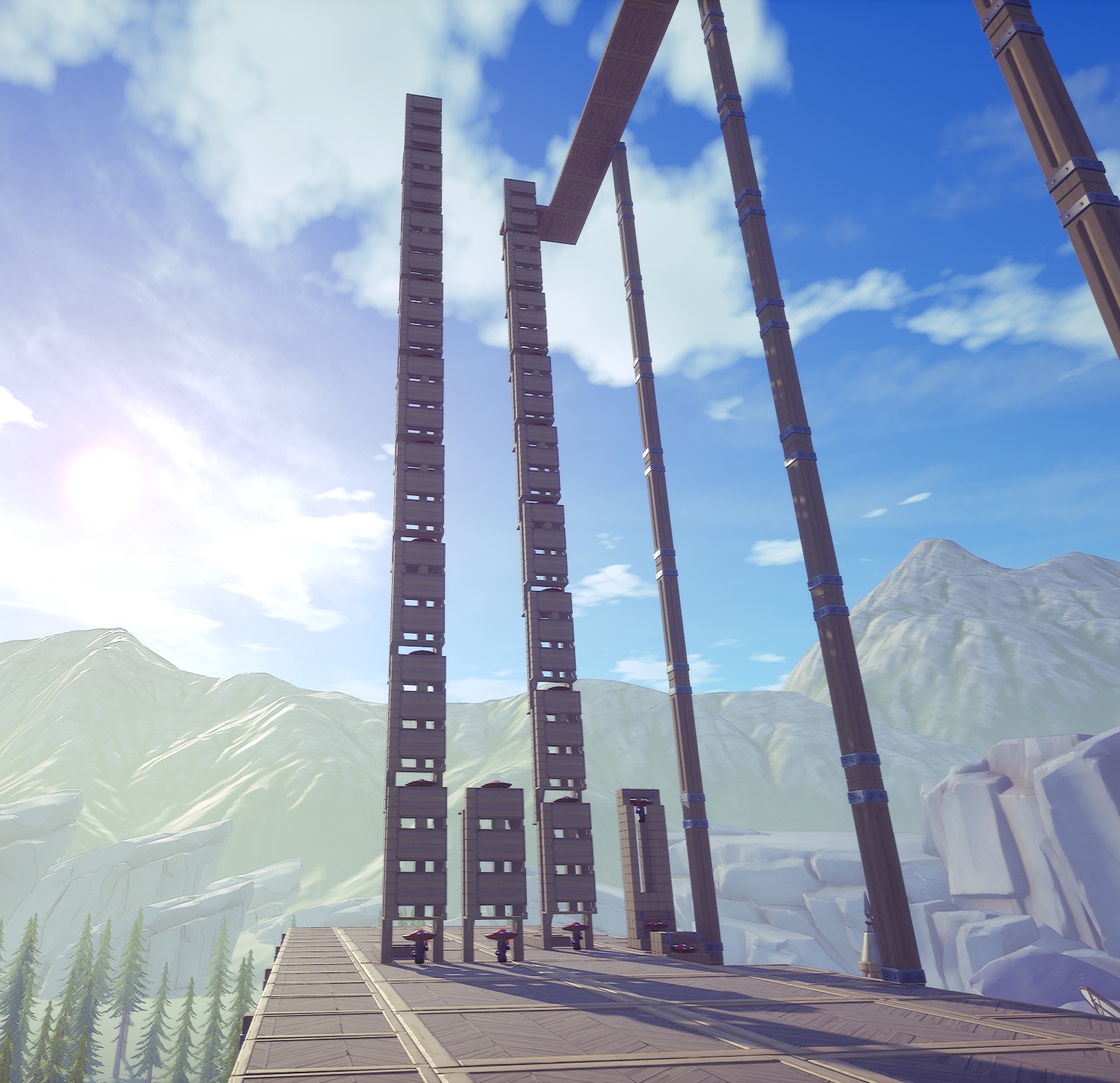 Mushroom Elevator Pair