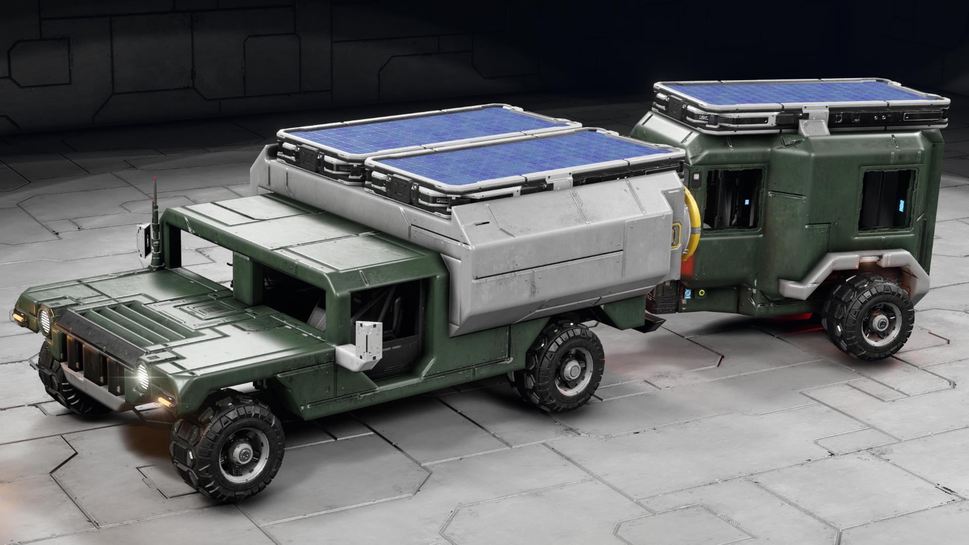 [OC] HMMWV & Camper Trailer - Survival