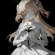 girl dark background / colored 4K