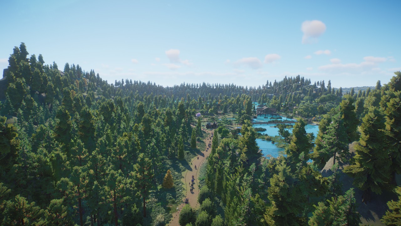 Naturalistic Coniferous Forest Zoo