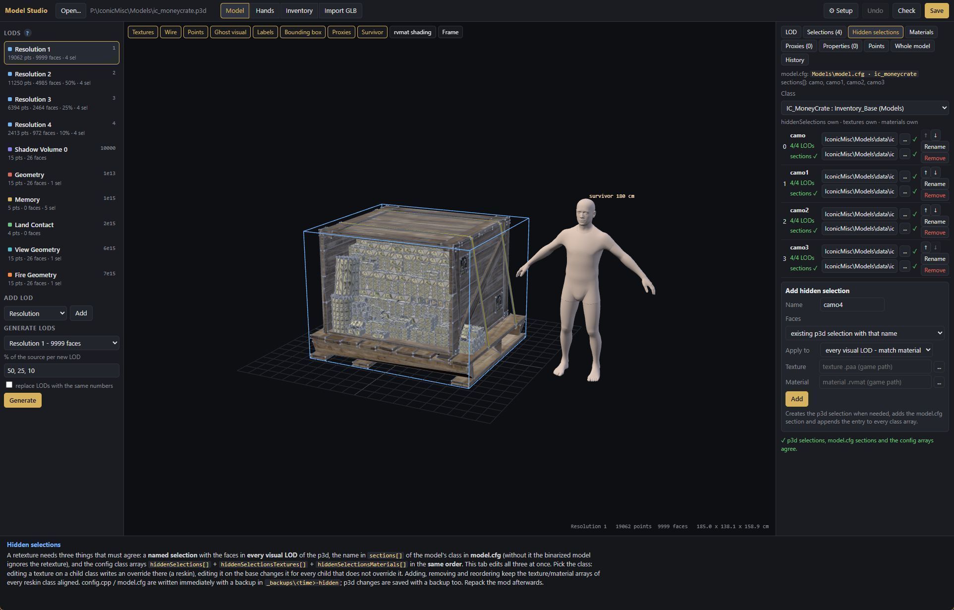 Simple P3D creator/importer