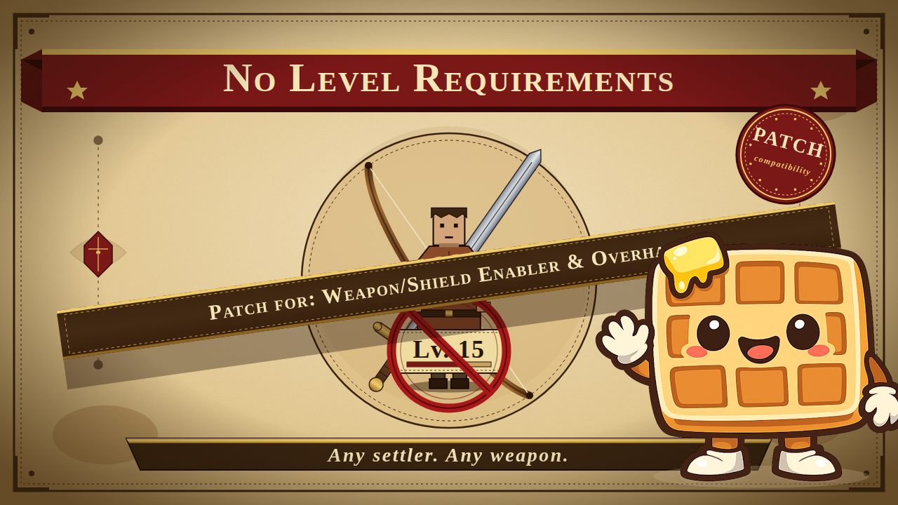 No Gear Level Requirements - Weapons Overhaul Patch