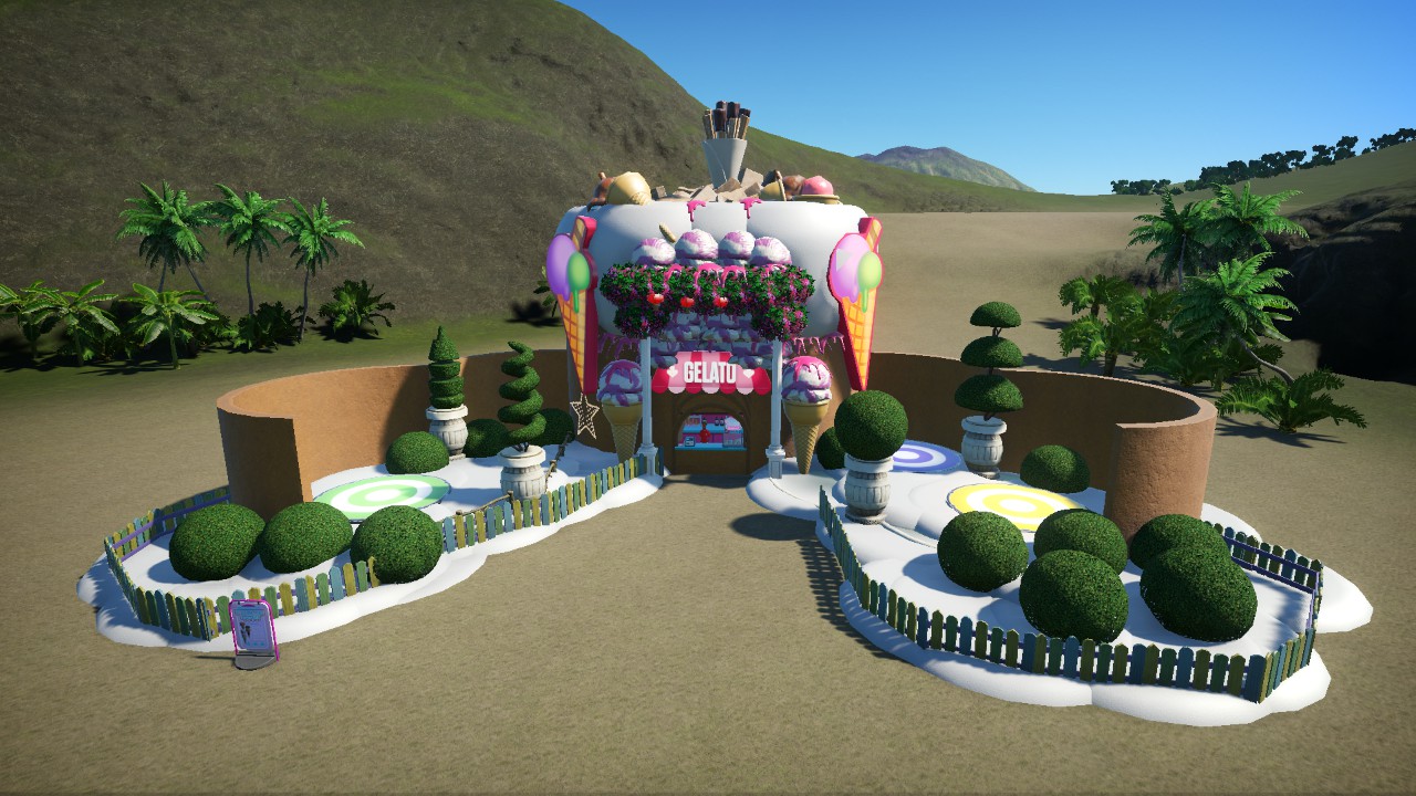 Ice creen garden cone shop