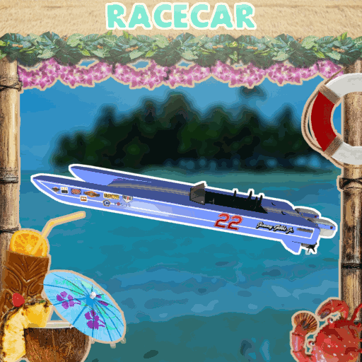 Beach Party - Speedboat Stock Car