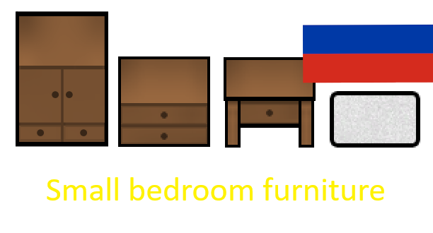 Small Bedroom Furniture [RU] mod preview for RimWorld