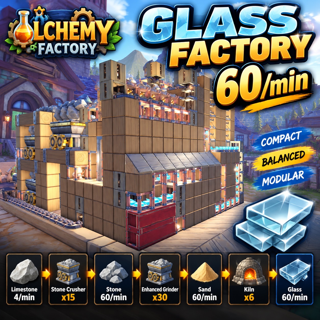 GLASS FACTORY 60/min – Compact & Balanced
