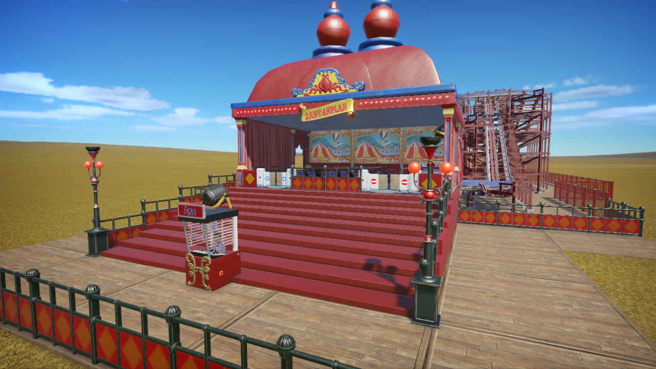 Wooden Roller Coaster with Side barriers : Rantanplan