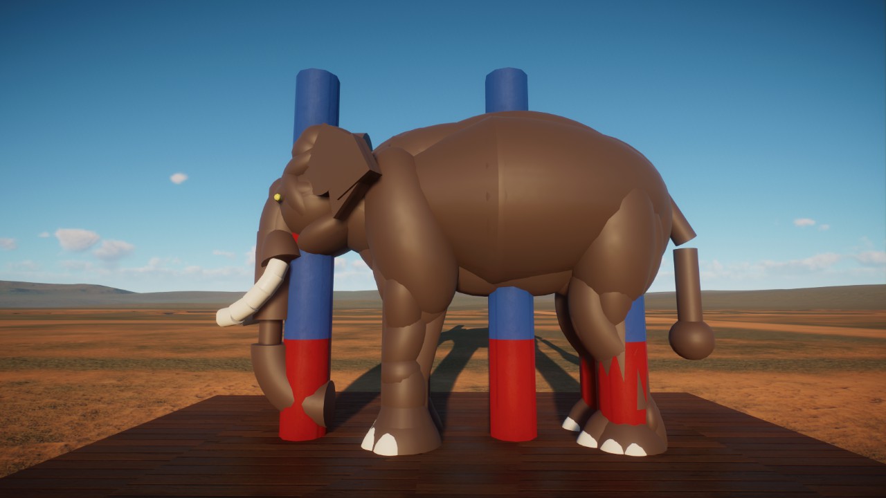 Indian elephant art shapes