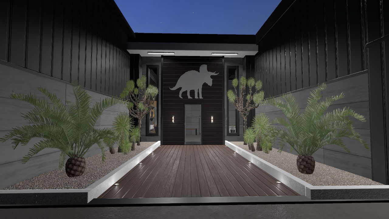 Triceratops house