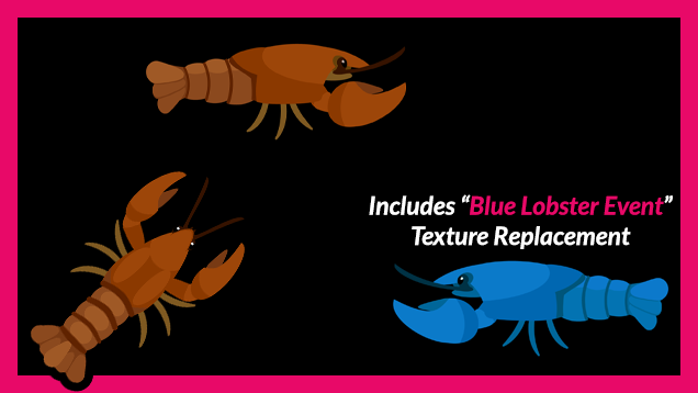 American Lobster + Blue Lobster Event Texture Replacer