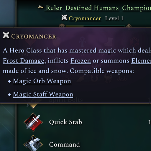 Kaige's Classes - Cryomancer