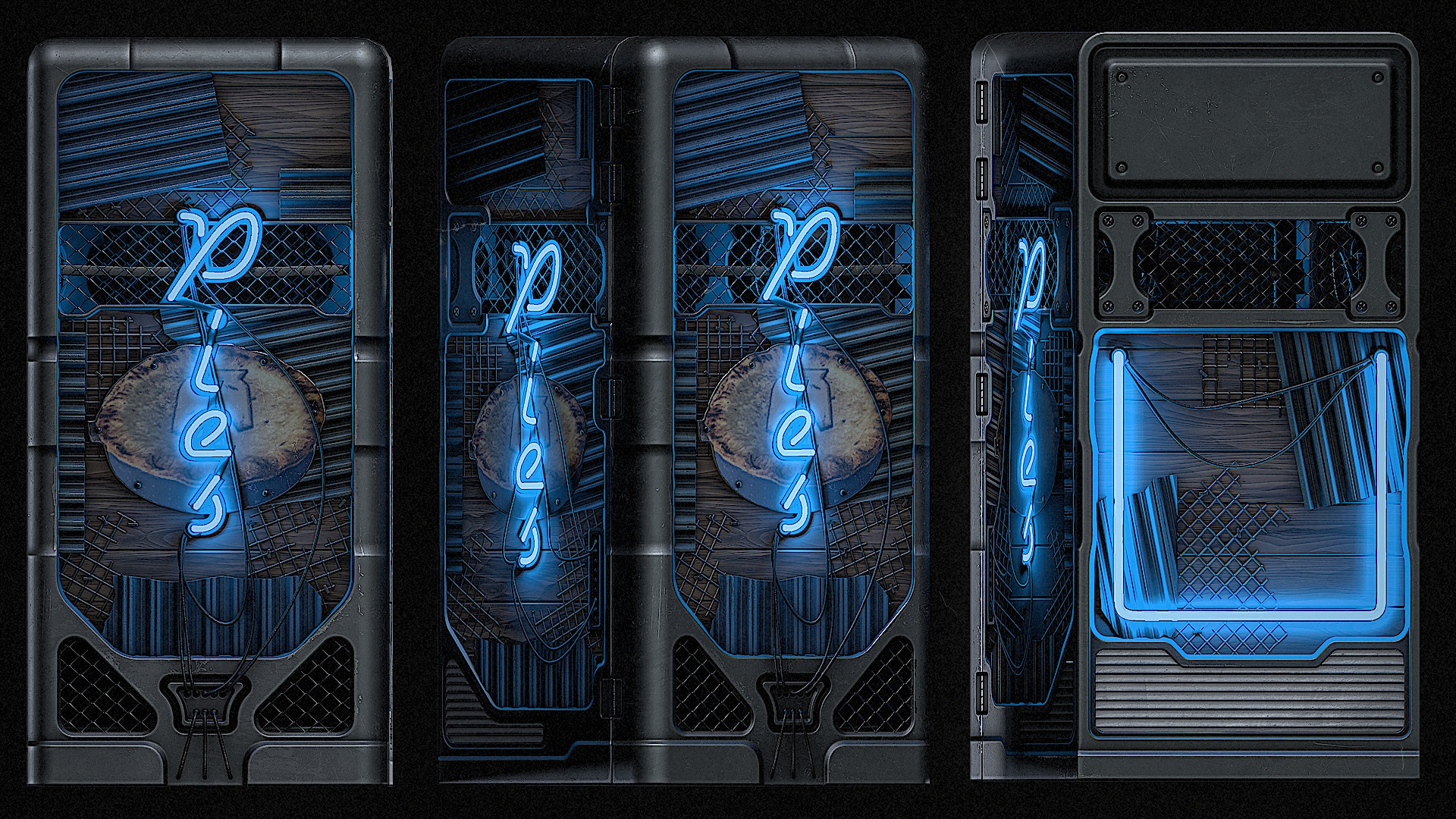Neon Pies Fridge