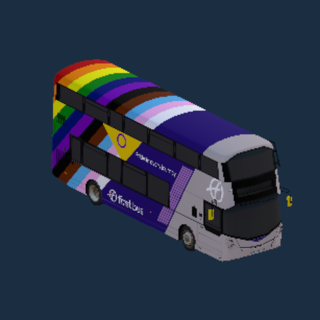 Wright Streetdeck Equipmake EV First Ultraviolet Pride Branded