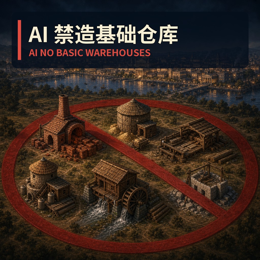 AI No Basic Warehouses (AI 禁造基础仓库)