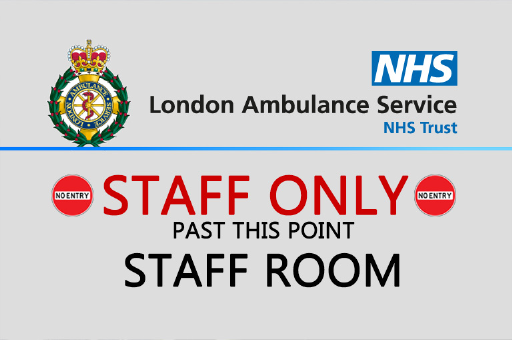 STAFF ROOM SIGN
