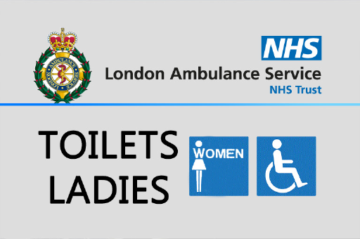 WOMANS TOILETS SIGN