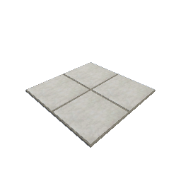 10in Concrete Paver Paving Surface - 50cm x 50cm - Center - v2
