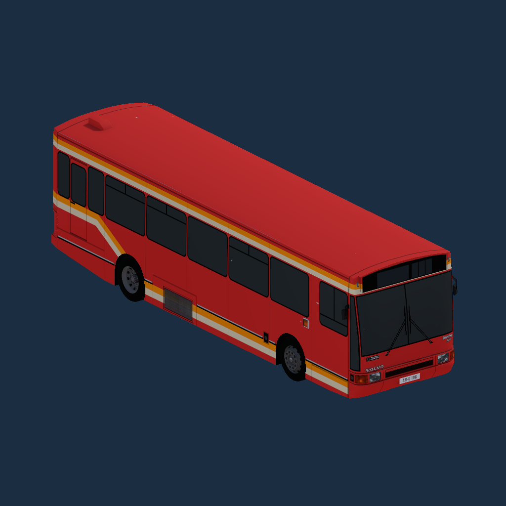 Northern Counties Paladin Volvo B10B Eastern Counties Red Unbranded