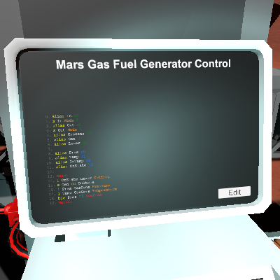 Mars Gas Fuel Generator Control