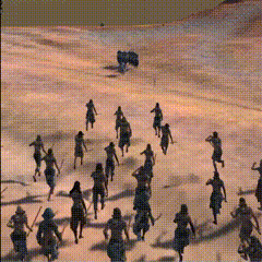 Cavalry assault animation