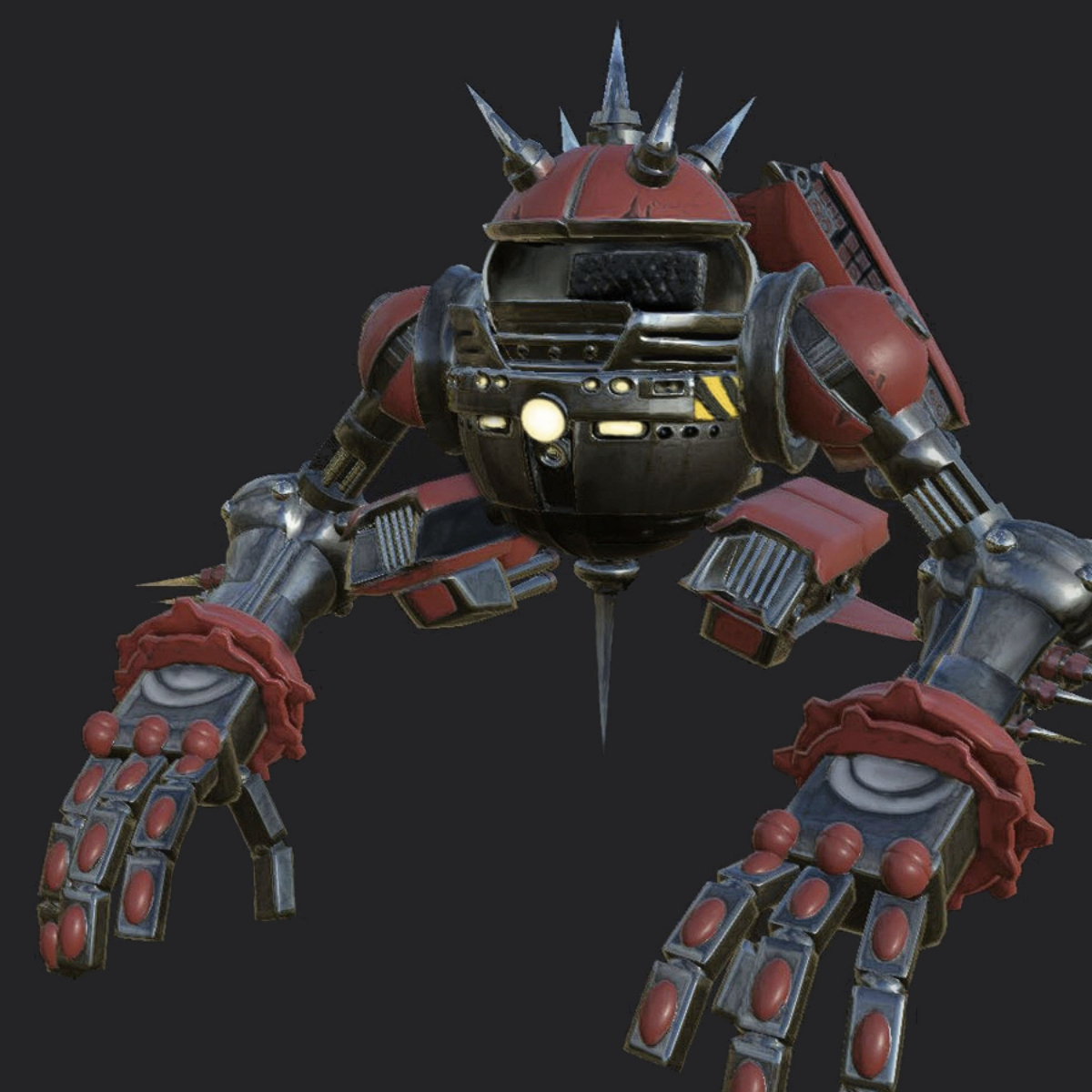 Eggman big arms robot grap vehicles iron fists