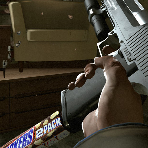 Wait, Im Reload My Desert Eagle With Snickers
