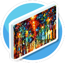 Night Park Painting
