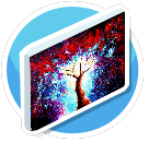 Beautiful fall tree canvas
