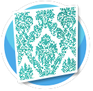 Teal and White wallpaper