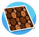 Brown spheres rug